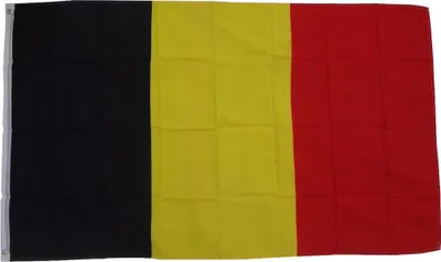 Obrázok produktu pre Vlajka Belgicko 90 x 150 cm vlajka s 2 očkami 100g/m² hmotnosť tkaniny zdvihák vlajka zdvihák