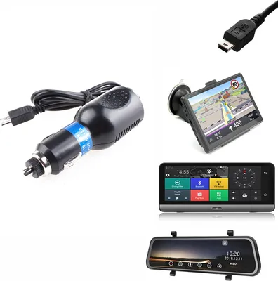 Obrázok produktu pre Nabíjačka GPS navigátora, vstup 12V/24V, výstup 5V/2,5A, rozhranie mini-USB