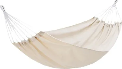 Produktbild von Gartenhängematte für den Außenbereich, weiche Campinghängematte aus Baumwolle mit Rucksack, ideal für Garten, Veranda, Reisen, Camping