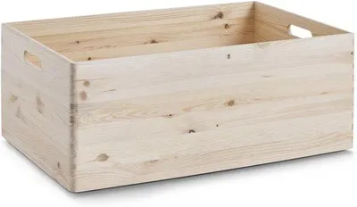 Productafbeelding van Famanu houten kist van naaldhout - Multifunctioneel en stabiel