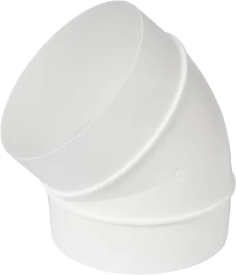Imagen del producto de Codo de PVC de 45 grados, 100 mm, para conexiones de tuberías