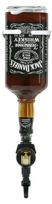 Produktbild von HL 3 - WANDHALTER für 3,0 lt. Jack Daniels Fl. 13 x 43 x 15 cm (B x H x T)  - Dosierer-Aufnahme Kunststoff