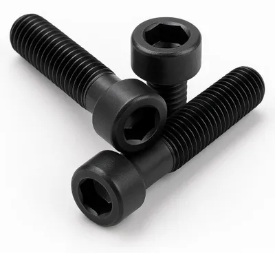 Zdjęcie produktu dla Śruba cylindryczna DIN 912 M8, czarna, ocynkowana, z wewnętrznym sześciokątnym gwintem - długość: 30 mm - ilość: 1 sztuka