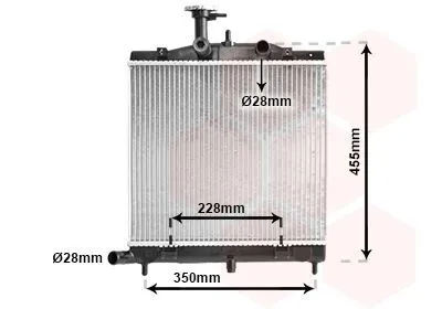 Produktbild von VAN WEZEL 83002172 Kühler Wasserkühler Motorkühler für KIA Picanto (SA)