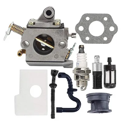 Produktbild von Vergaser-Kit Kettensägen-Zubehör Vergaser für STIHL 017 018 MS180 MS170 Vergaser-Kit Kettensägen-Zubehör Kettensäge mit Luftfilter-Einstellsatz
