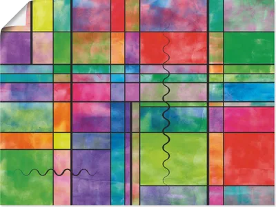 Produktbild von ARTland Poster Bunt Abstrakt Größe: 60x45 cm