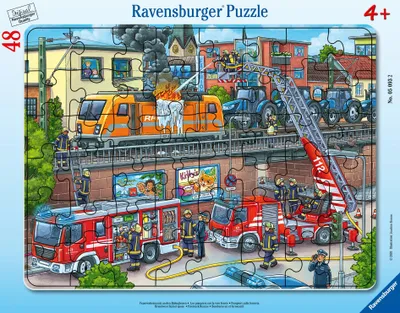 Image de RAVENSBURGER Puzzle Les pompiers en action 48 pièces