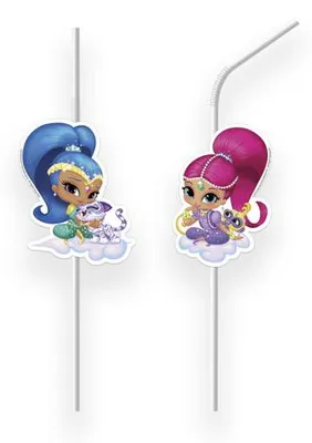 Produktbild von Shimmer und Shine 6 Trinkhalme
