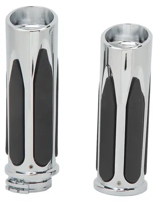 Image de 2 poignées de moto antidérapantes de 25 mm pour Touring 883 120 Custom, chromées