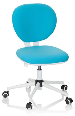 Produktbild von hjh OFFICE Kinderdrehstuhl KID VIVO Schreibtischstuhl für Kinder höhenverstellbar ohne Armlehnen Stoff