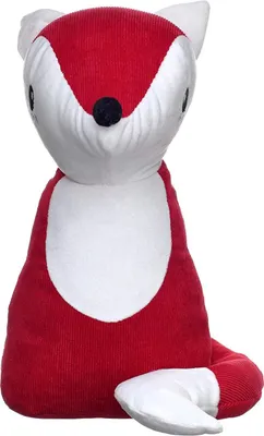 Produktbild von Türstopper - Fuchs - Tier - Fensterstopper aus Stoff - Dekoration - Wohnzimmer - Rot, Weiß - ca. 25 cm