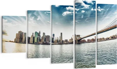 Produktbild von Bild auf Leinwand - Leinwandbild - Amerika wohnung architektur gebäude - 100x60cm - Wand Bild - Wanddeko - Leinwanddruck - Bilder - Kunstdruck - Leinwand bilder - Wandkunst - EG100x60-2430