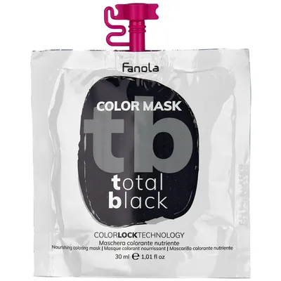 Obrázok produktu pre Fanola Farebná Maska na Vlasy Total Black, 30ml
