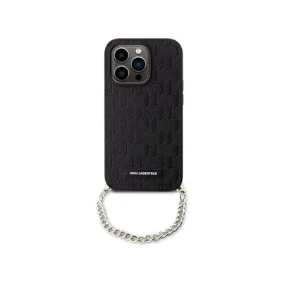 Obrázok produktu pre Etui Karl Lagerfeld Saffiano Monogram Chain Na Iphone 14 Pro - Čierne