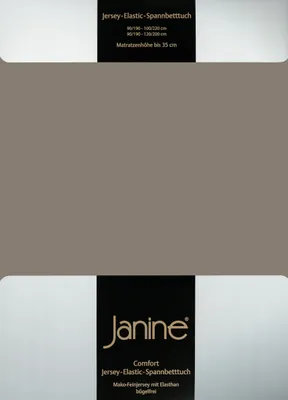 Produktbild von Janine Jersey Elastic Spannbetttuch 90x190 cm - 100x220 cm taupe