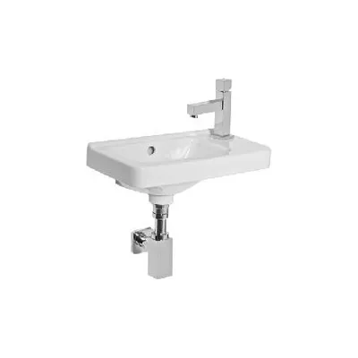 Obrázok produktu pre Jika Cubito - Umývadielko, 450x250 mm, s prepadom, s otvorom na batériu vpravo, biela H8114240001061