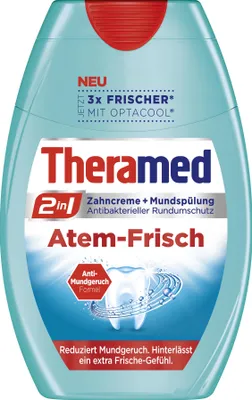 Produktbild von Theramed Zahncreme 2in1 Atem Frisch 75ml