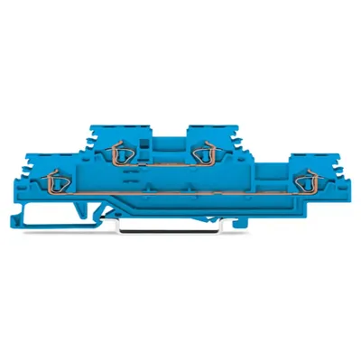 Produktbild von WAGO Doppelstockklemme;Durchgangs-/Durchgangsklemme;N/N;blau 279-504