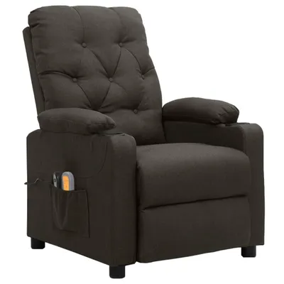 Produktbild von vidaXL Massagesessel Elektrisch Taupe Stoff