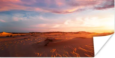 Produktbild von MuchoWow® Poster Sand - Landschaft - Himmel - Wüste 150x75 cm - ohne Rahmen