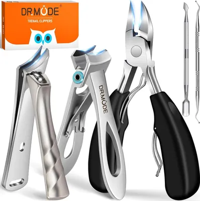 Image de DRMODE Coupe-ongles professionnel pour seniors - Coupe-ongles tranchant à large ouverture