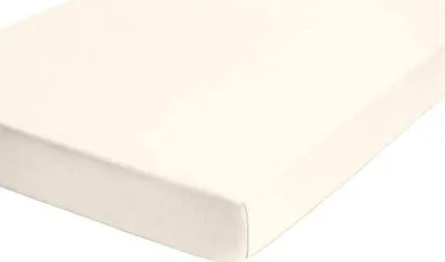 Produktbild von Castell Jersey Spannbettlaken Stretch 100% Baumwolle Spannbetttuch Rundumgummi waschbar pflegeleicht hochwertig strapazierfähig 140x200 cm Natur