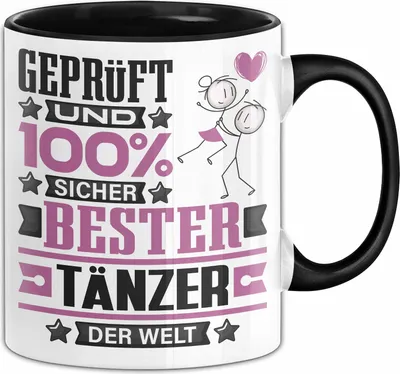 Produktbild von Tänzer Geschenk Lustiger Spruch für Tänzer Geschenkidee Bester Tänzer Der Welt (Schwarz)