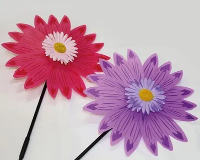 Produktbild von Windrad Blumen XXL, 30cm, faltbar