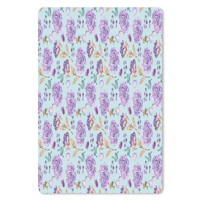 Produktbild von MuchoWow® Mauspad Mousepad Blumen - Rosen - Flieder 18x27 cm - Mousepads - Maus Mat - Pad - Mausunterlage