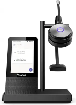 Produktbild von Yealink WH66 Mono Teams, Kabellos, Büro/Callcenter, 20 - 20000 Hz, 478 g, Persönliches Audio-Konferenzsystem, Schwarz