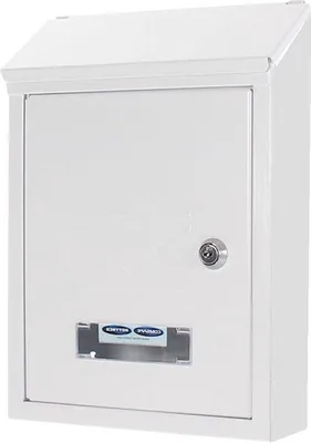 Obrázek produktu pro Schránka s cylindrickým zámkem – 2 klíče – ocel – 215 × 300 mm – montážní materiál – jmenovka – průhledové okénko