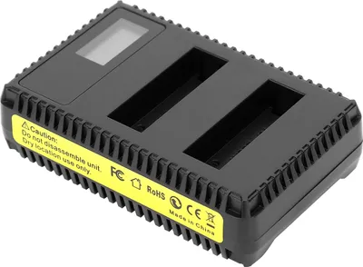 Zdjęcie produktu dla Przenośna ładowarka do kamery AHDBT-401 USB Dual z wyświetlaczem LCD