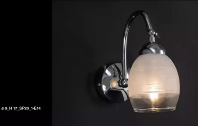 Productafbeelding van Transparante wandlamp, luxe design, moderne hanglamp