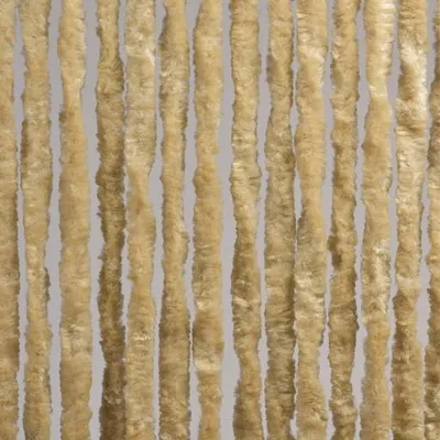 Image de Rideau anti-insectes Denl Cattail - aspect chenille, beige, 90 x 220 cm