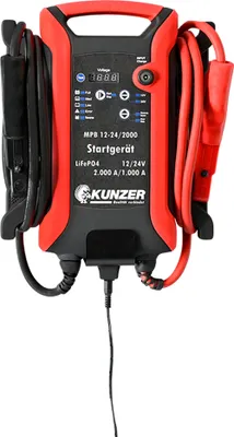 Produktbild von Kunzer Profi Startgerät LifePo4 12V-10000/2000A/24V-5000/1000A MPB12-24/2000