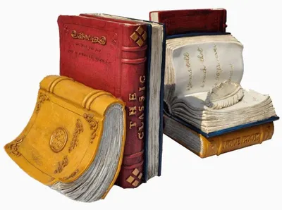 Image de Solidchoice - Supports de livres créatifs en résine, pour la maison et le bureau