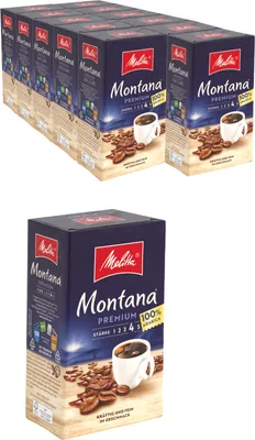 Produktbild von MELITTA Filterkaffee Montana Premium gemahlener Röstkaffee 12 x 500g kräftig