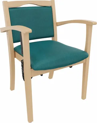 Produktbild von Seniorenstuhl Alexander mit Aufstehhilfe – Pflegestuhl mit Aufstehhilfe und Armlehnen –  52cm