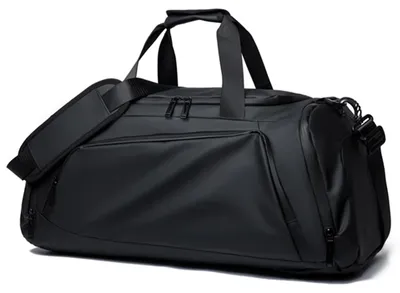 Image de Omgoods - Sac de sport de 40 litres pour hommes, avec compartiment pour chaussures et compartiment étanche - Noir