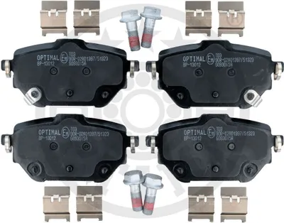 Produktbild von OPTIMAL Bremsbeläge Satz Hinten Bremsklötze für TOYOTA Corolla XII Limousine (E210) BP-13012