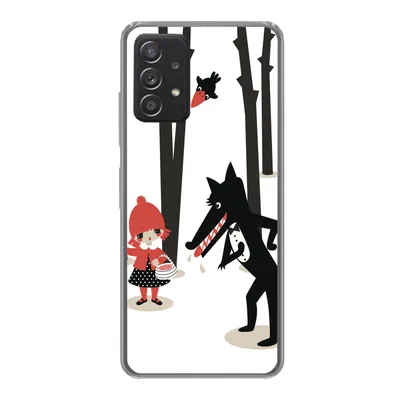 Produktbild von MuchoWow® Handyhülle Schutzhülle Hülle für Samsung galaxy a73 Rotkäppchen - Wolf - Wald Silikon Softcase Handy Hülle - Handyhülle
