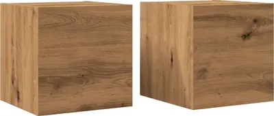 Produktbild von TV-Wandschränke 2 Stk. Artisan-Eiche 30,5x30x30 cm