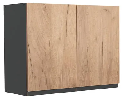 Image de Armoire en verre Vicco R-Line Chêne doré/Anthracite 80cm, Model 71462