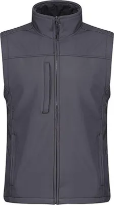 Produktbild von Regatta TRA788 | Flux Softshell Bodywarmer / Weste - Farbe: Seal Grey (Solid)/Seal Grey (Solid) - Größe: 4XL