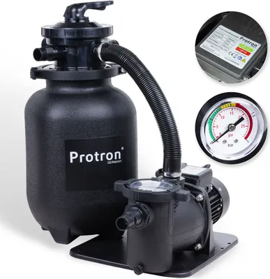 Produktbild von SF-8300 7-Wege-Ventil Pool Sandfilteranlage ECO 300W 8000L/h Sandfilter Filter Pool Filterkessel Poolfilter Vorfilter