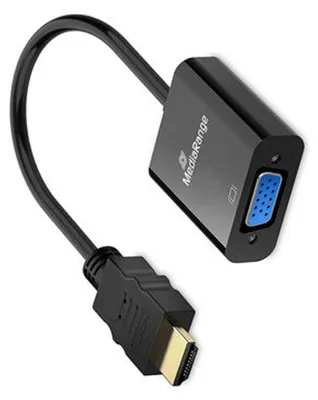 Obrázek produktu pro MediaRange MRCS231, 0,2 m, HDMI Typ A (standardní), VGA (D-Sub), Samec, Samice, Přímý
