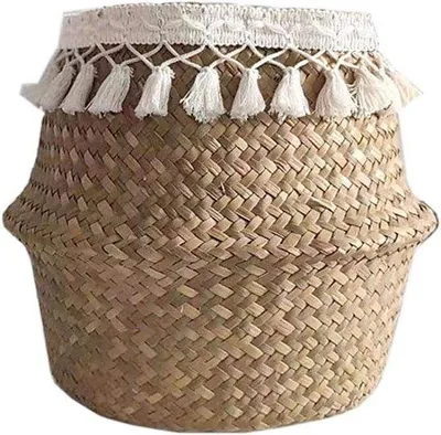 Produktbild von Handgewever Strandtas aus Bambus (S)