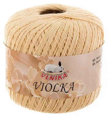 Produktbild von Häkelgarn Violka 50g Baumwolle tlw. recycled Klassikgarn Filetgarn unifarben