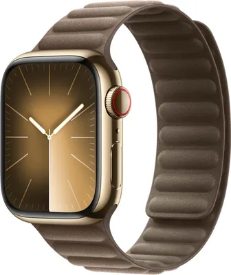 Productafbeelding van Apple Magnetic Link-bandje FineWoven voor de Apple Watch | 38/40/41/42 mm - Maat M/L - Taupe