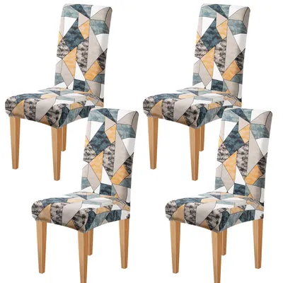 Image de Housses de chaise, lot de 2, pour chaises cantilever, extensibles, housses de chaise modernes, faciles d'entretien et résistantes, universelles (kaki, 2 pièces)